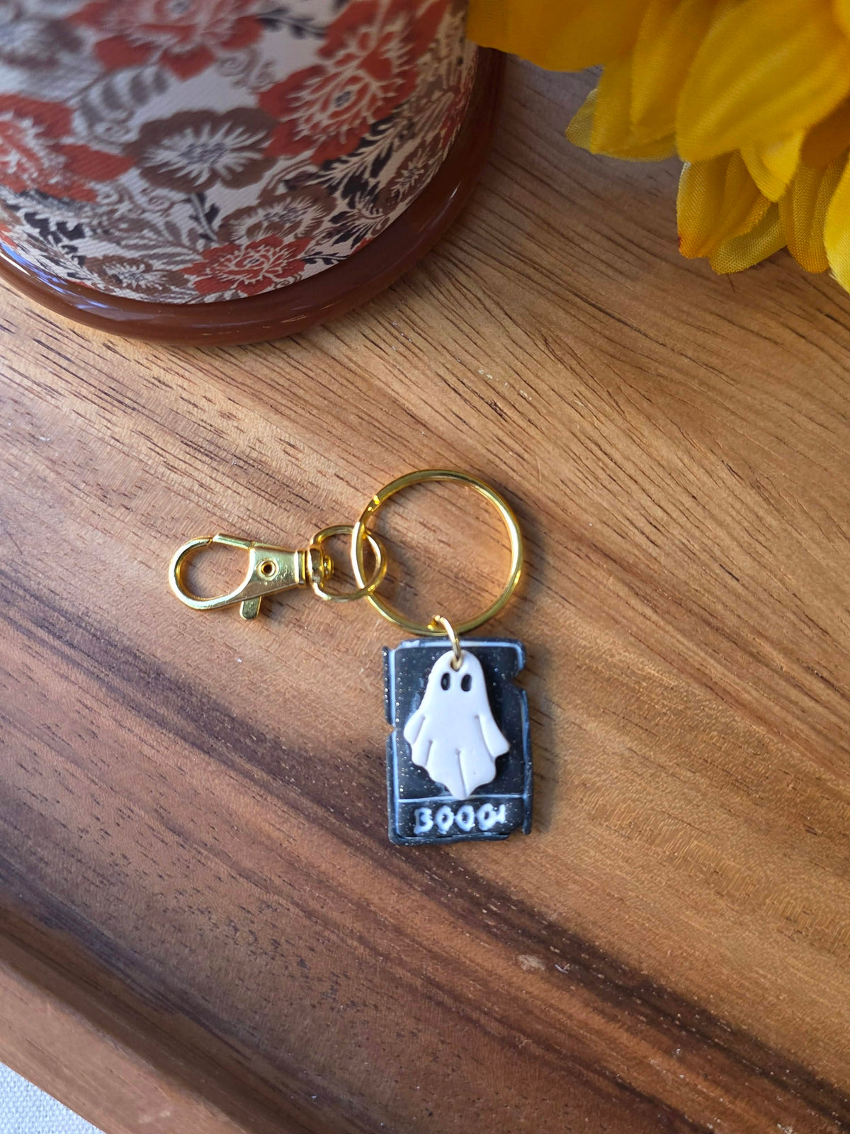 Ghost Polaroid Keychain