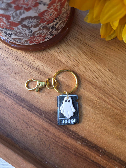 Ghost Polaroid Keychain