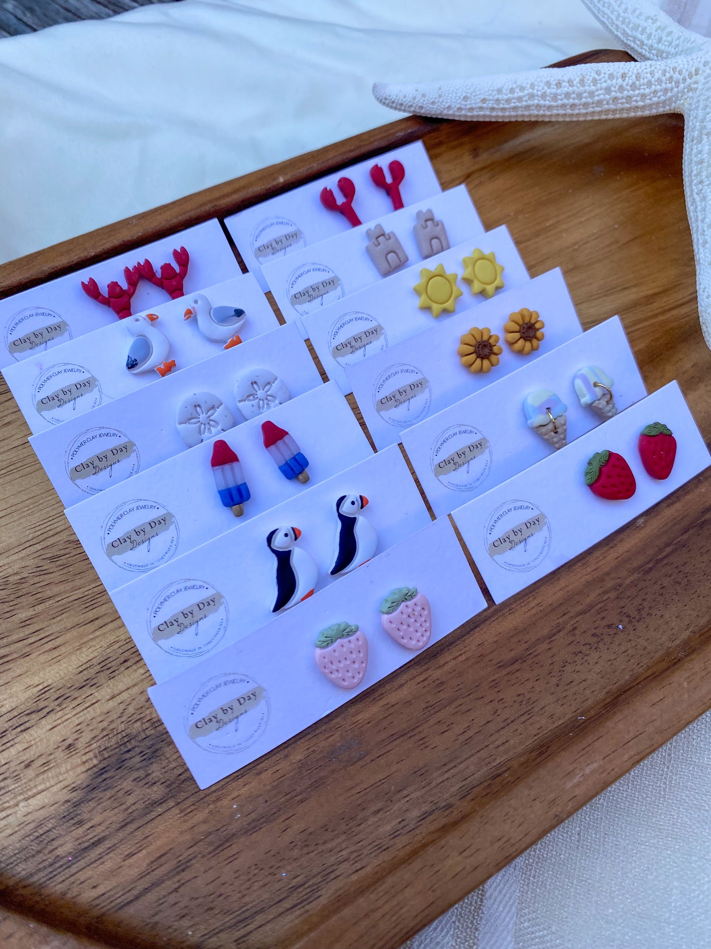 Single Summer Stud Earrings