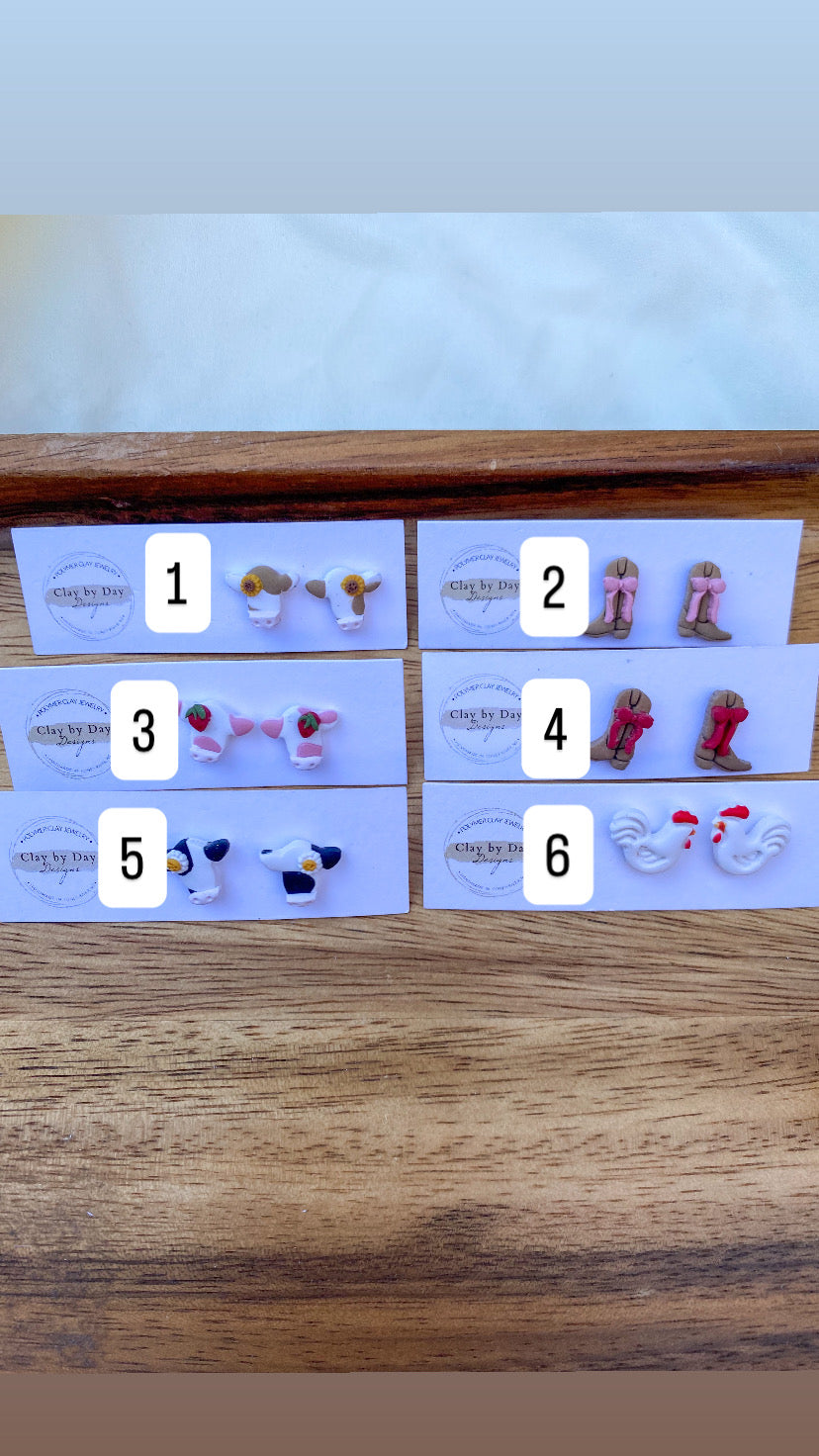 Western Single Stud Earrings