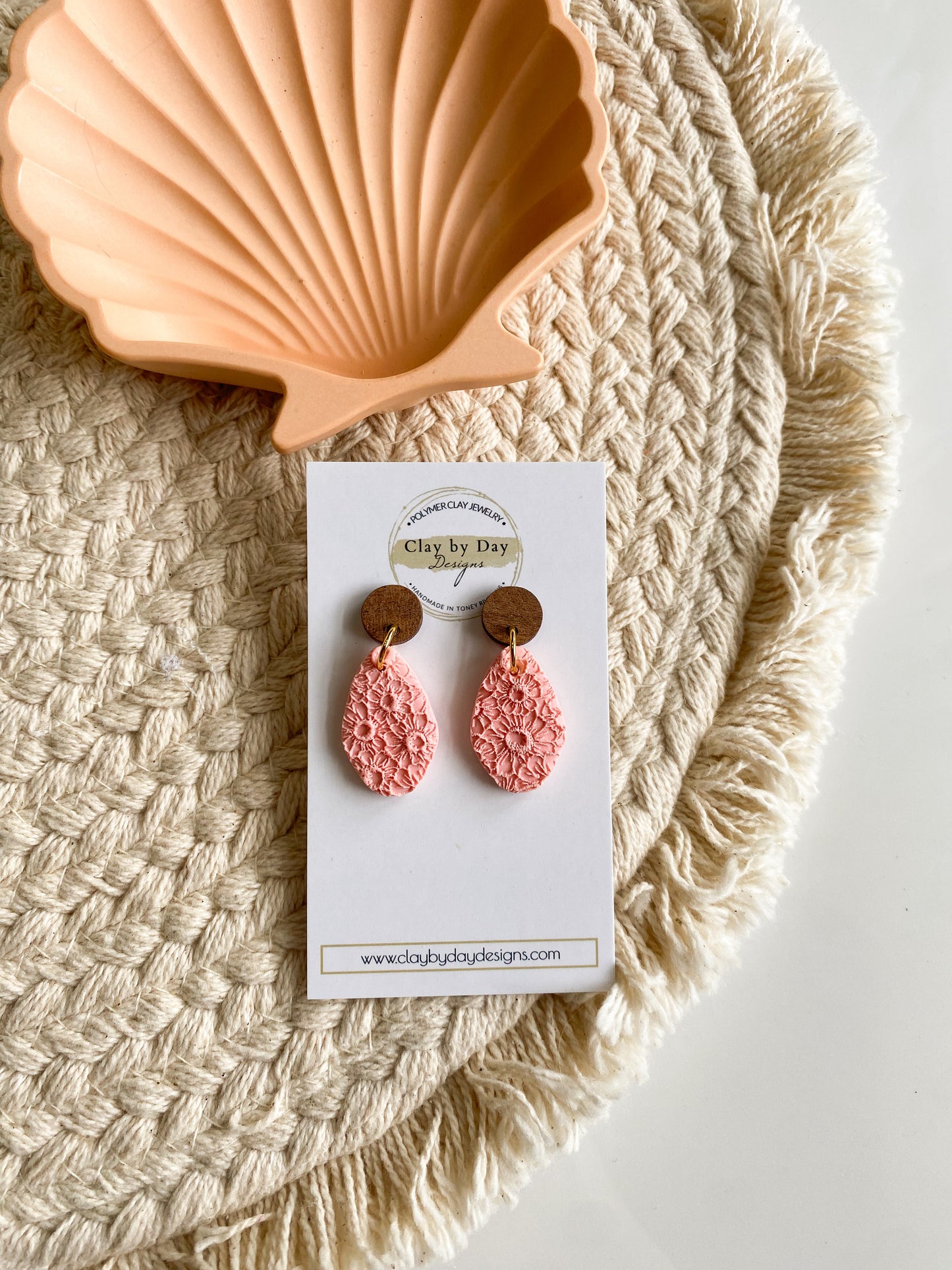 Floral Imprint - Coral