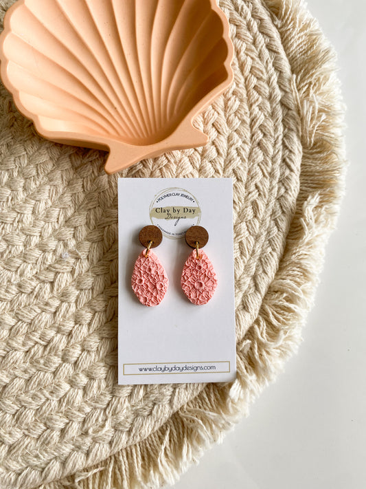 Floral Imprint - Coral