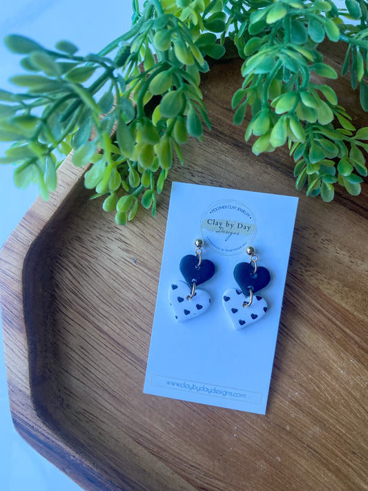 Black & White Hearts