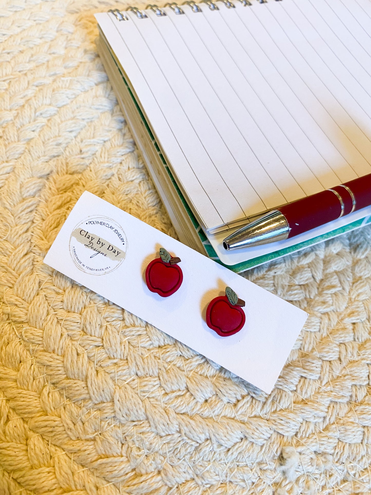 Apple Stud Earring - Teacher, School gift