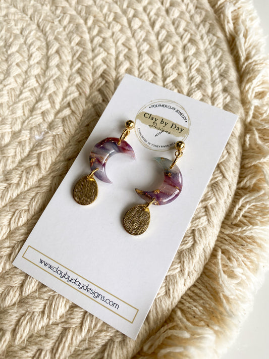 Moon Dangle - Gem Look