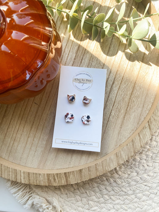 Cat & Paw Duo - calico