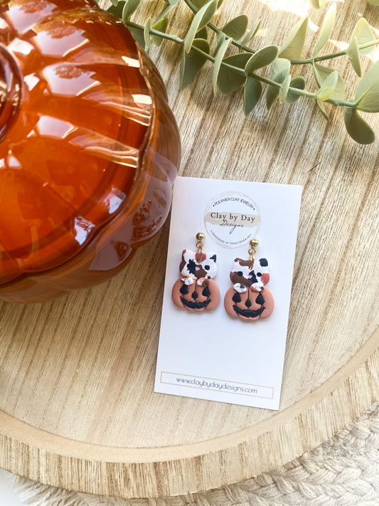 Cat & Pumpkin - Calico