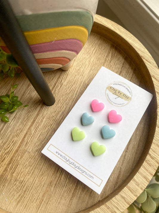 Bright Heart Studs