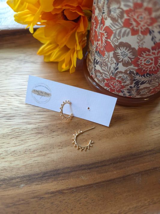 Intricate Gold Hoop