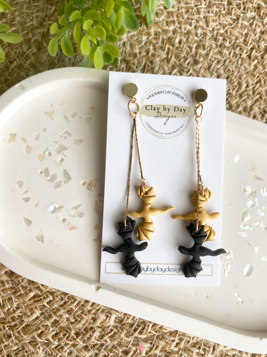 Black & Gold Dragon Dangle