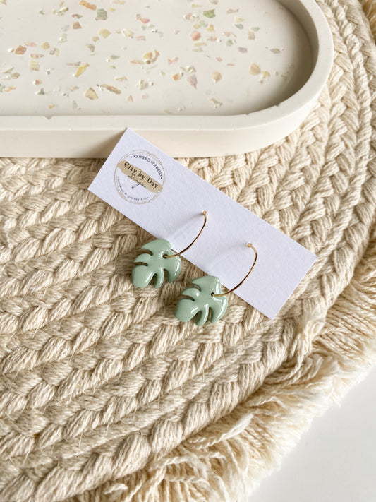 Monstera Hoops