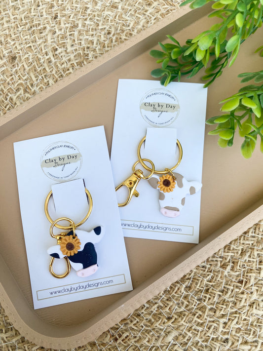 Cow Keychain