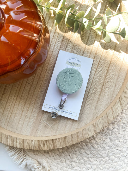 Monstera Print Badge Reel