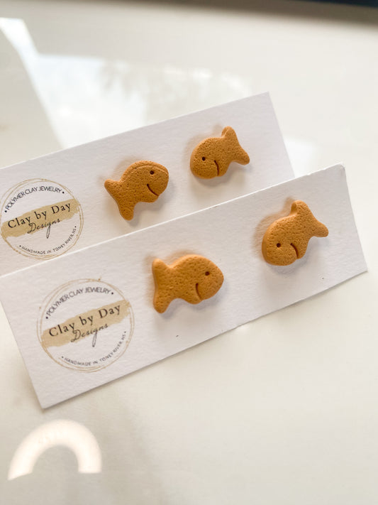 Goldfish Snack Stud - School Teacher Earring