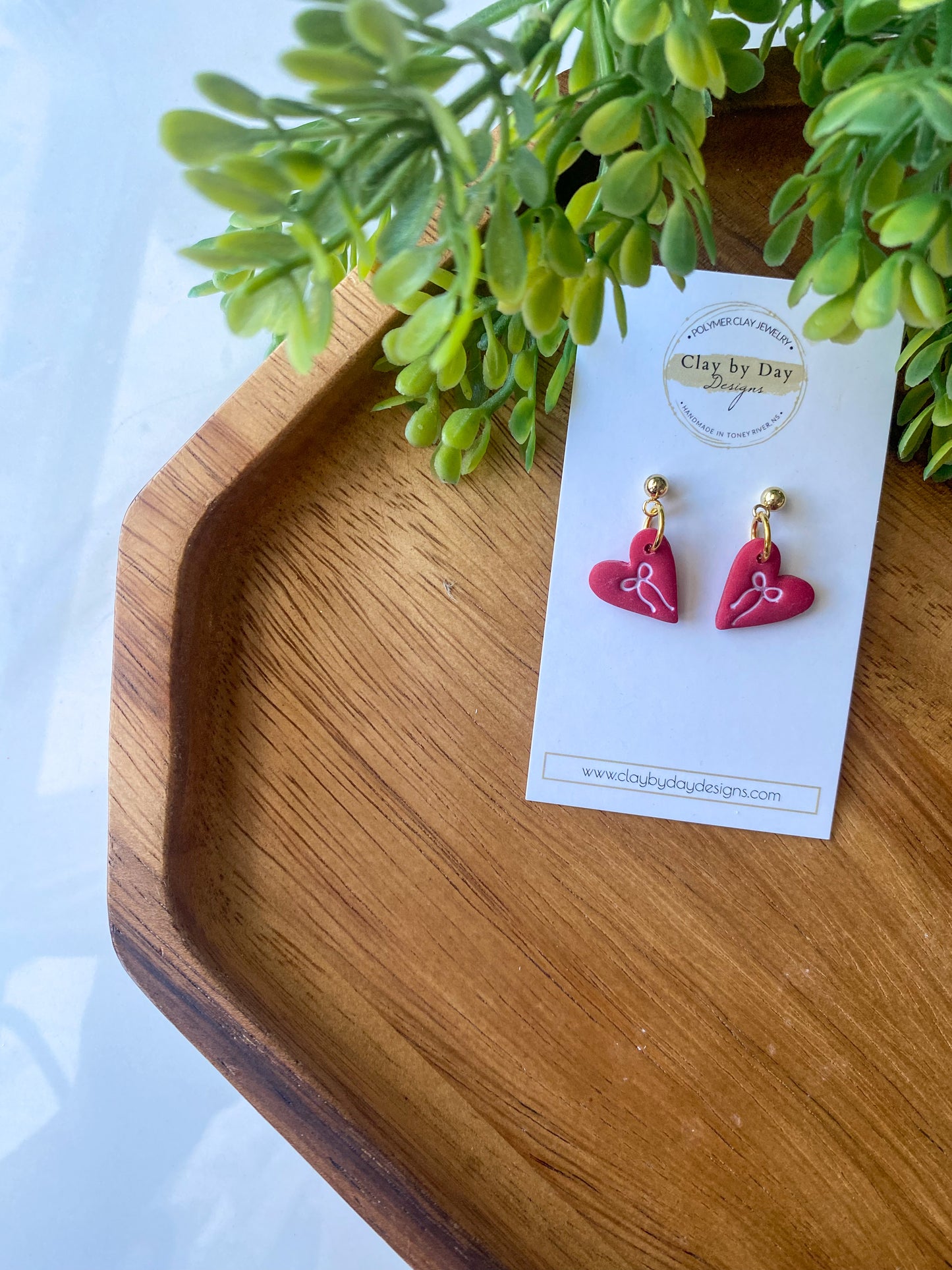 Red Heart with Ribbon