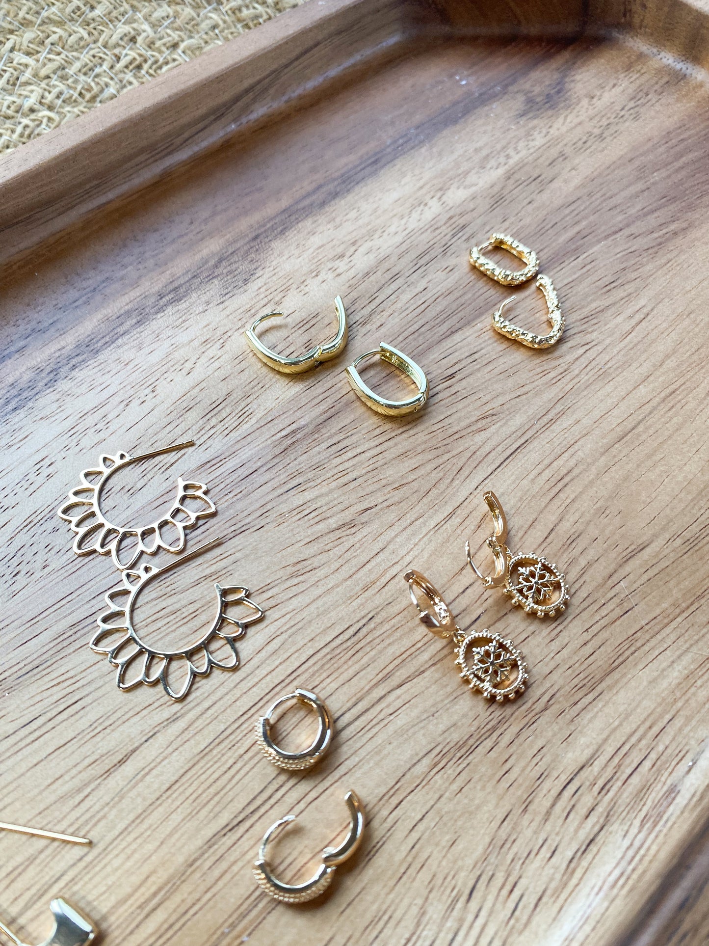 Assorted Gold Plated Hoops