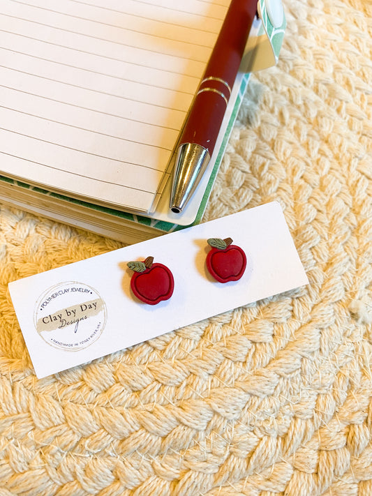 Apple Stud Earring - Teacher, School gift