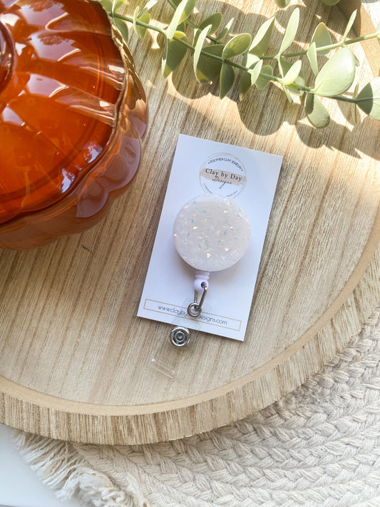 Translucent Opal Badge Reel