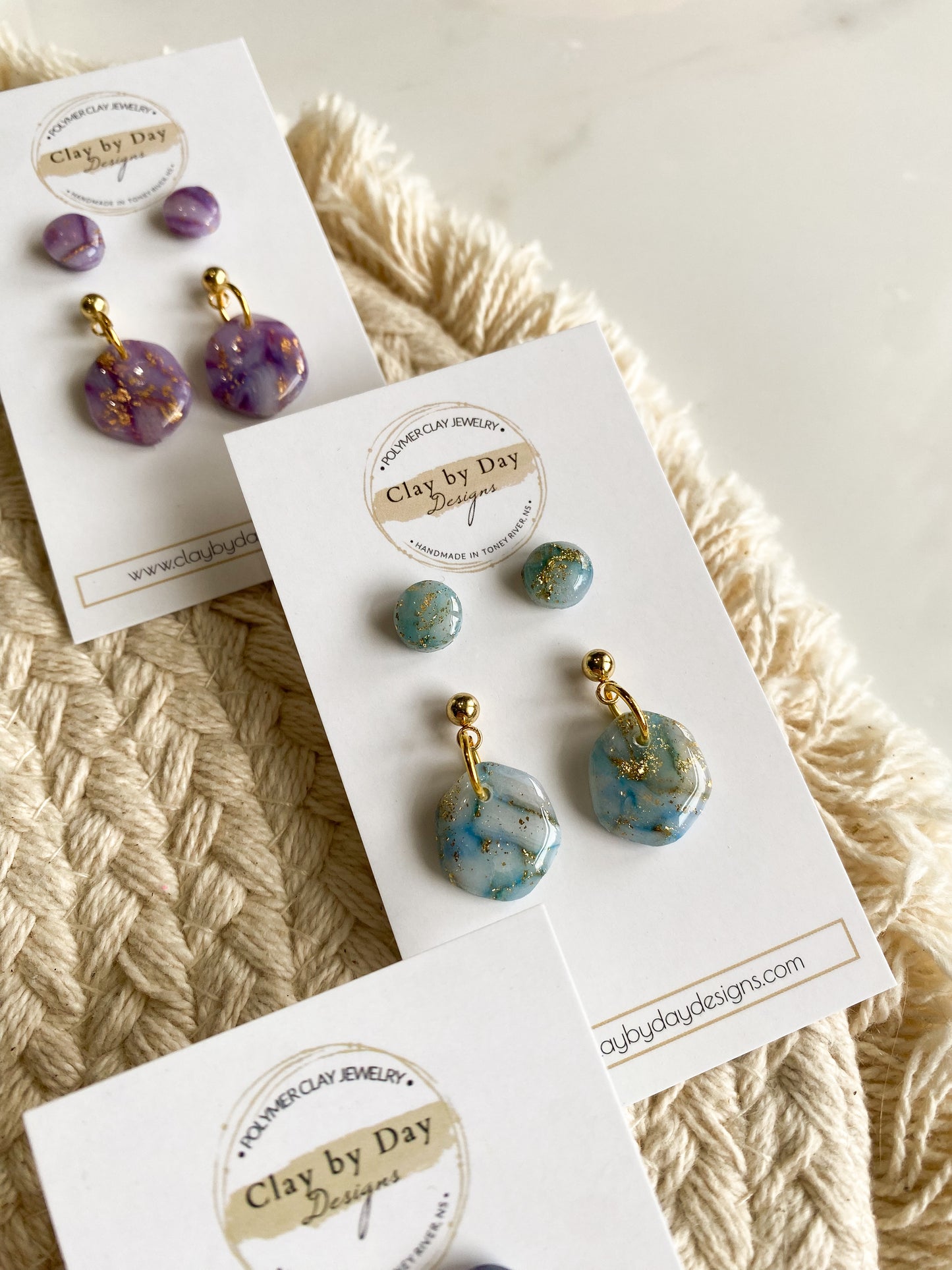 Matching Stud & Dangle Set