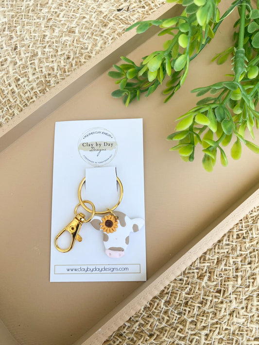 Cow Keychain
