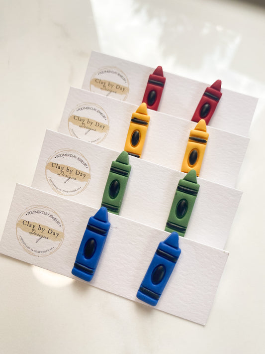Crayon Stud - School Teacher Earring