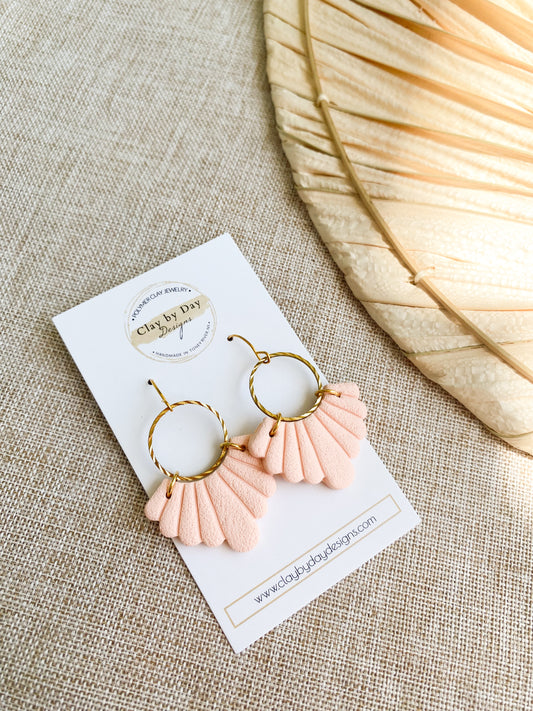 Peach Ruffle Dangle