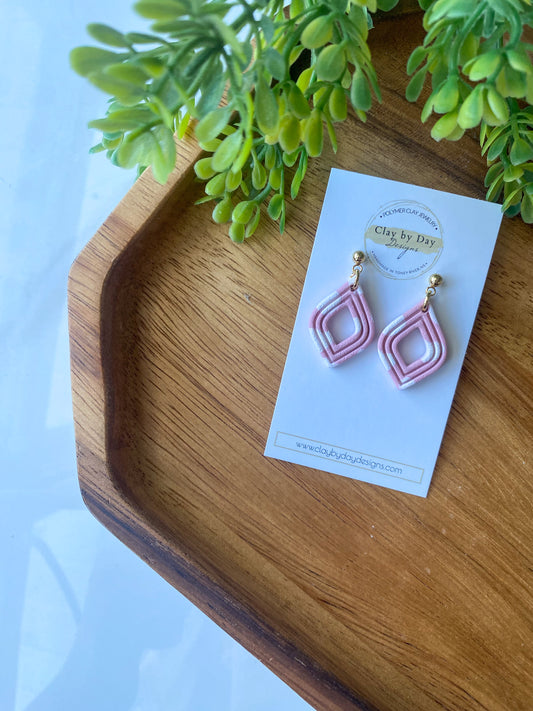 Pink & White Dangle