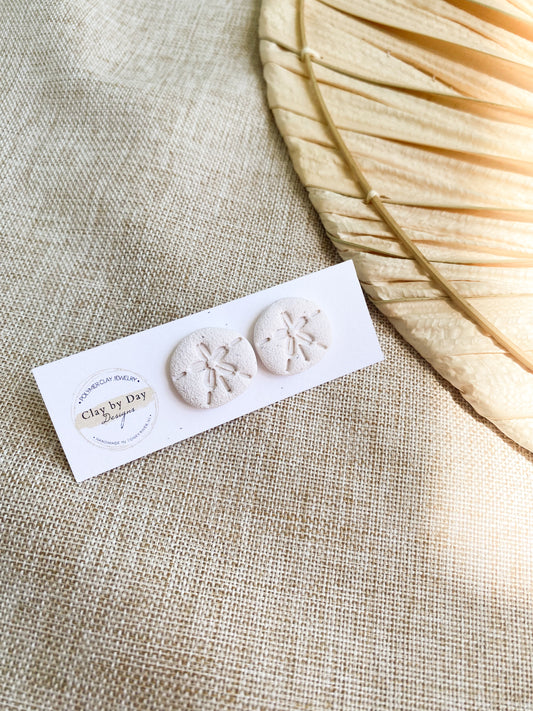 Sand Dollar Stud Earring