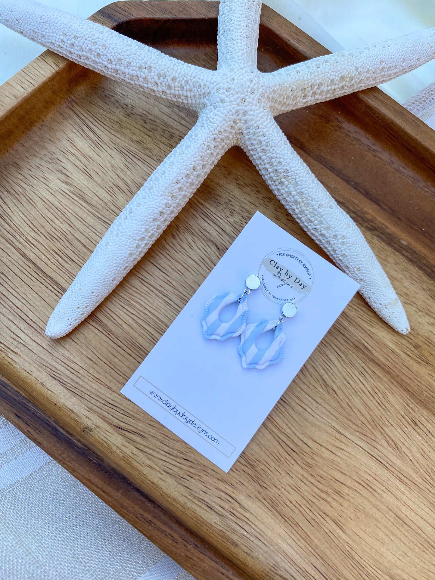 Striped Nautical - silver hardware