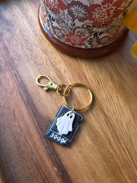Ghost Polaroid Keychain