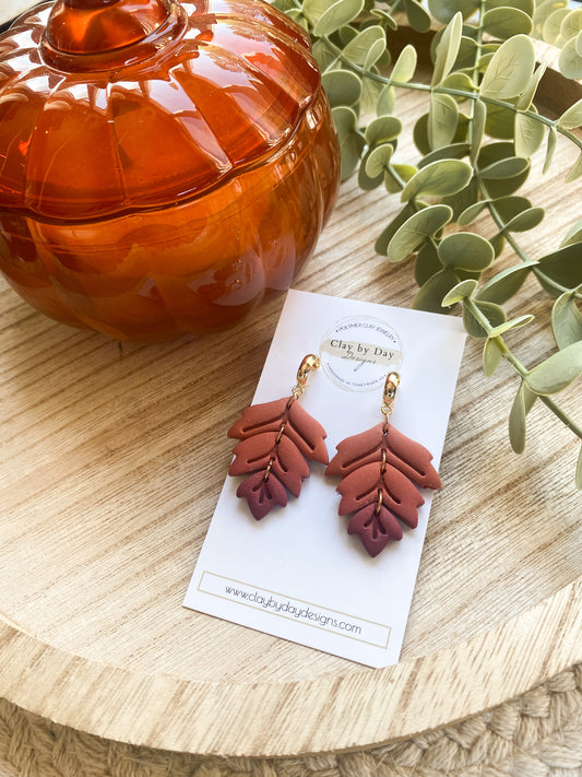 Ombré Leaf Dangle
