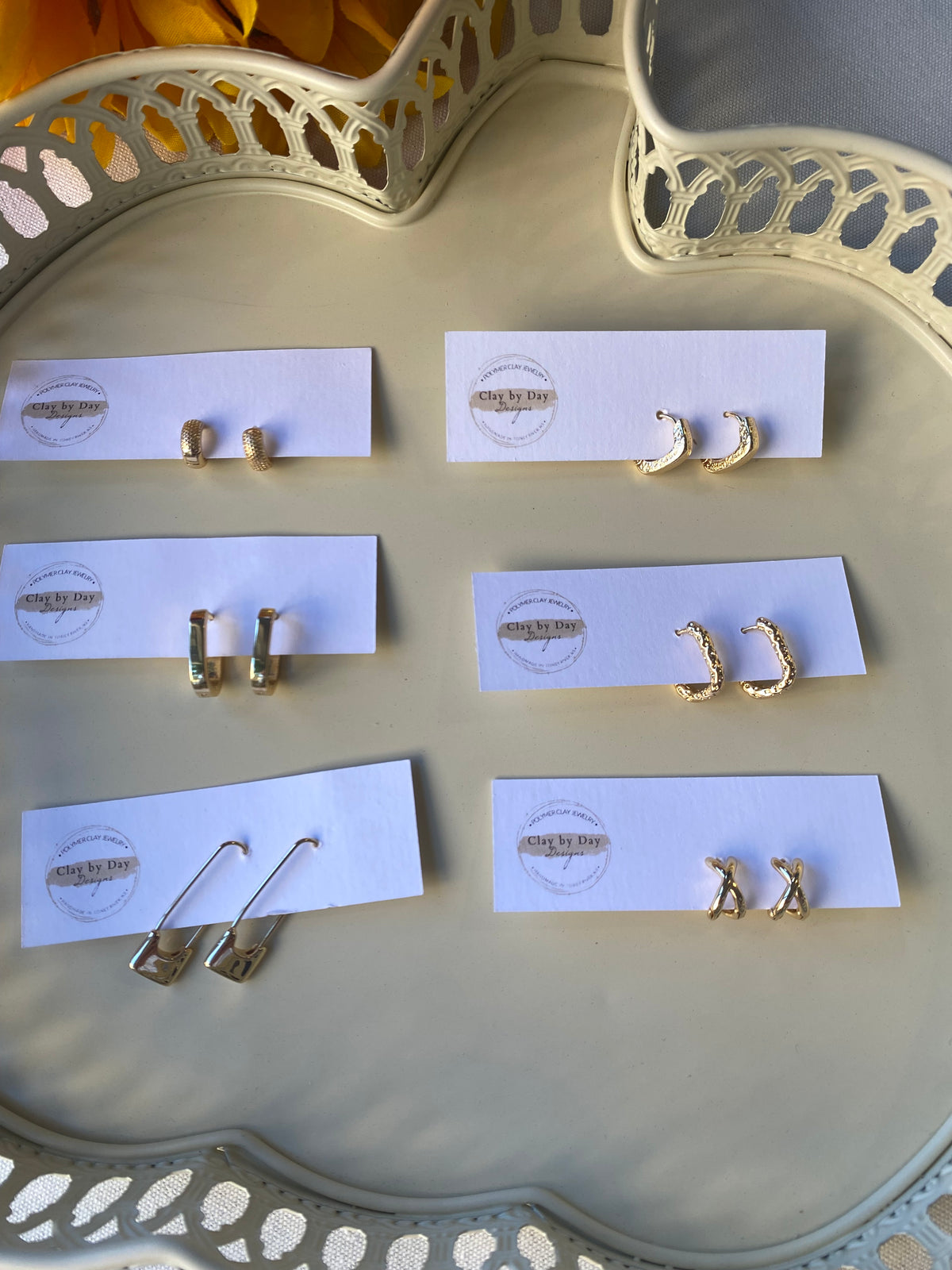 Gold Plated Hoops & Huggies-Lot 1