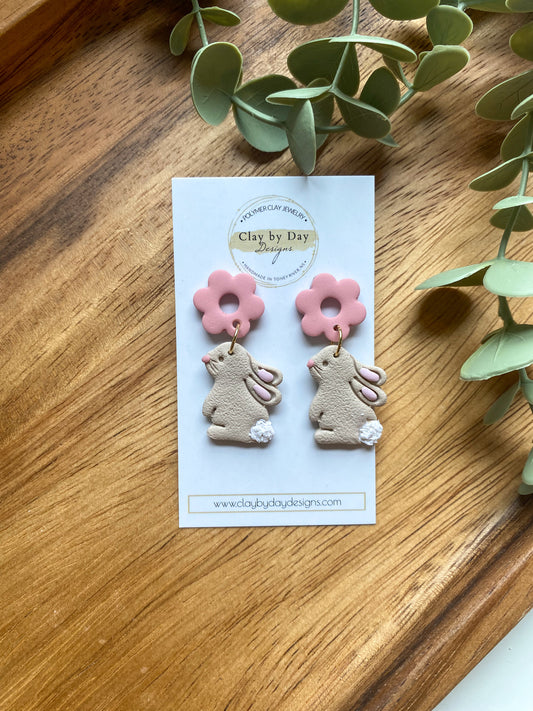 Bunny & Flower Dangle