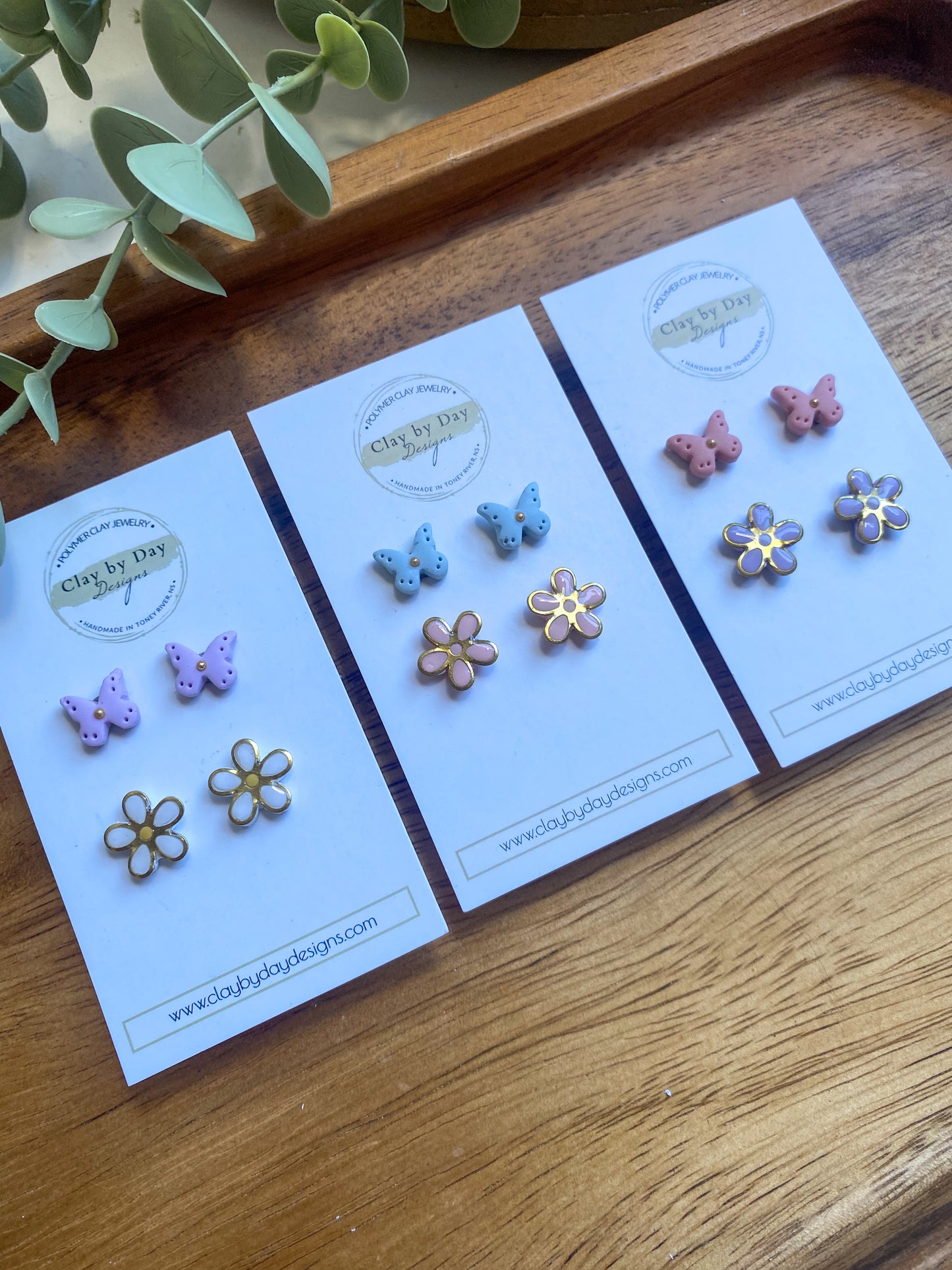 Butterfly & Flower Studs