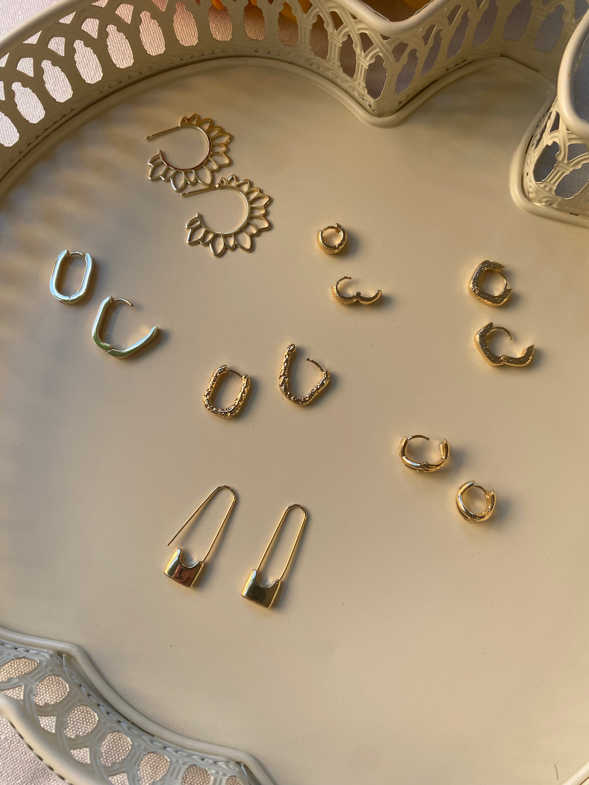 Gold Plated Hoops & Huggies-Lot 1