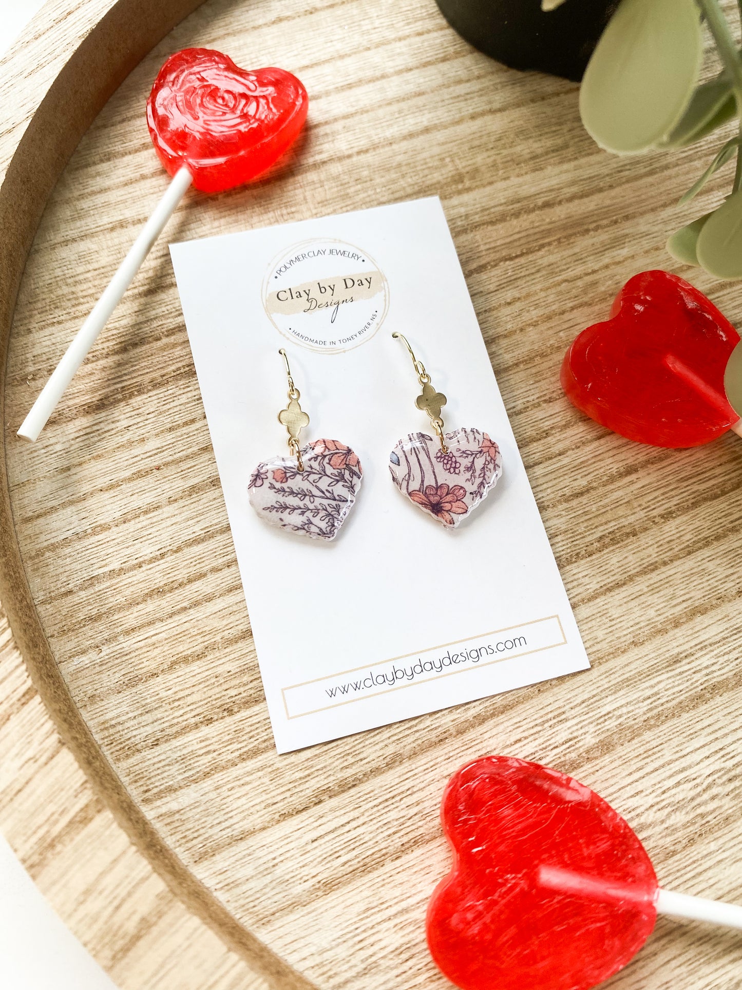 Floral Heart Dangle