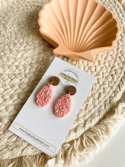 Floral Imprint - Coral