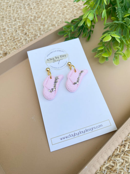 Pink Glitter Hat Dangle