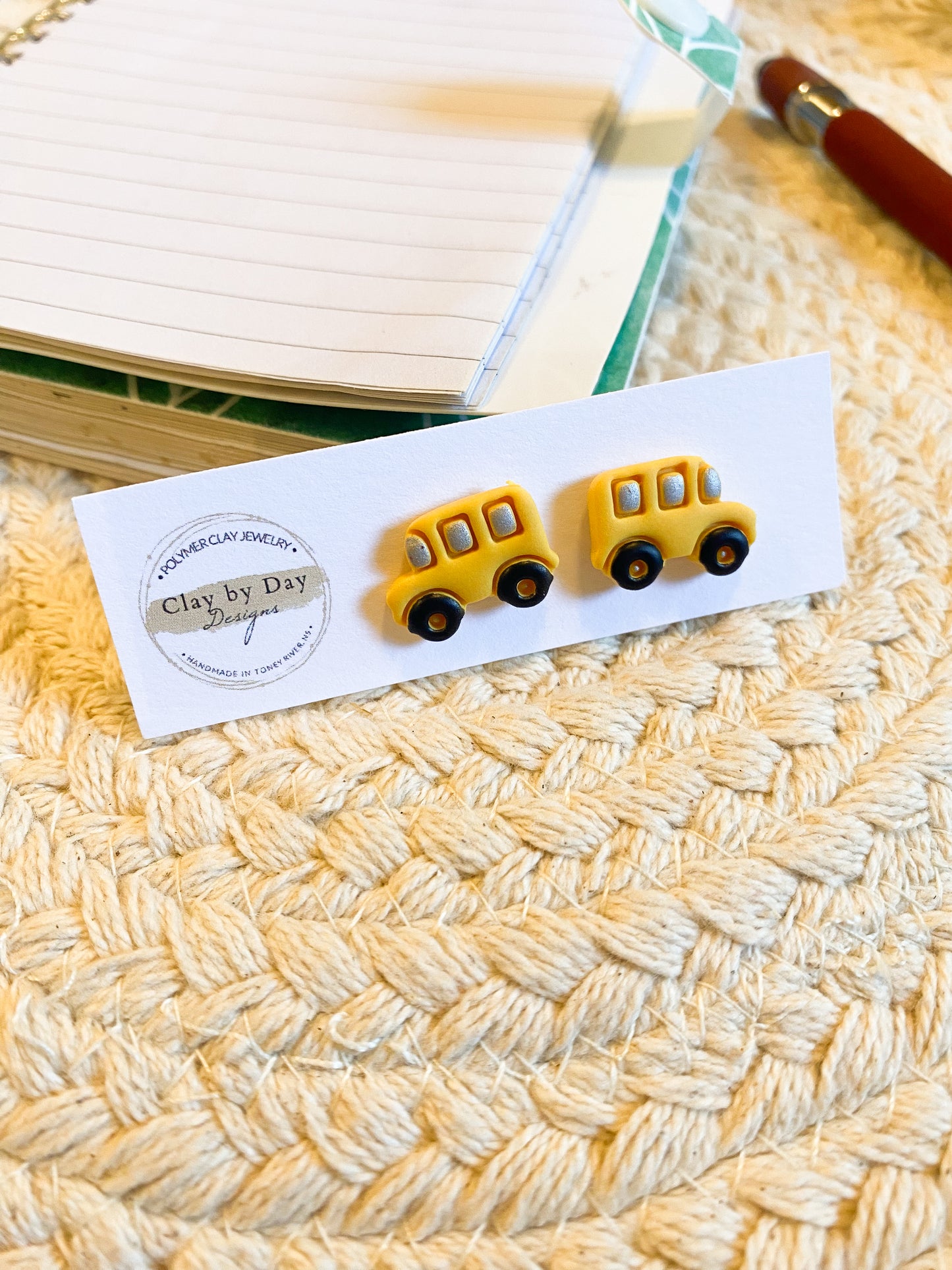 School Bus Stud Earring