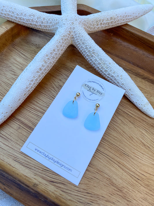 Blue “sea glass”