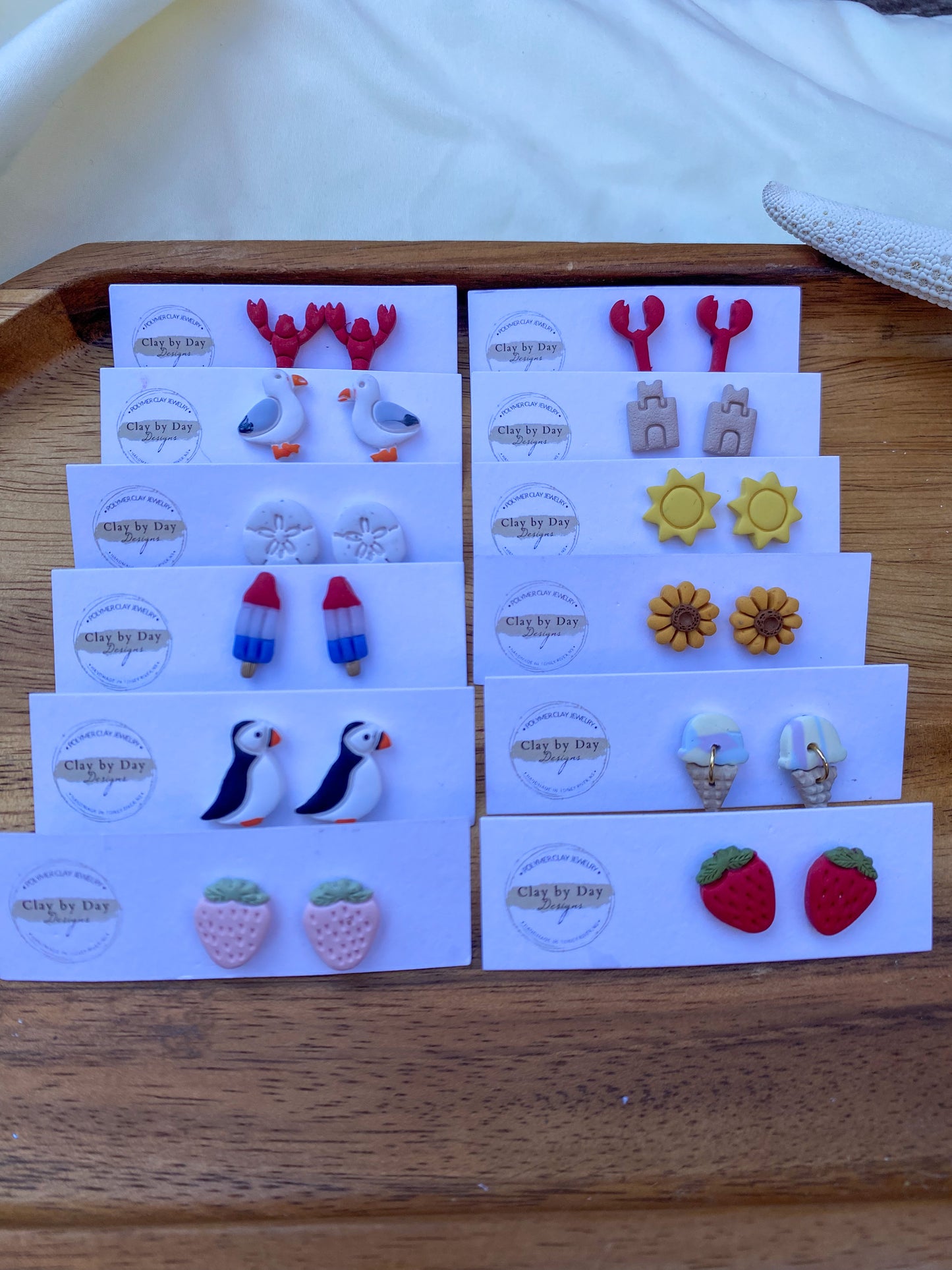 Single Summer Stud Earrings