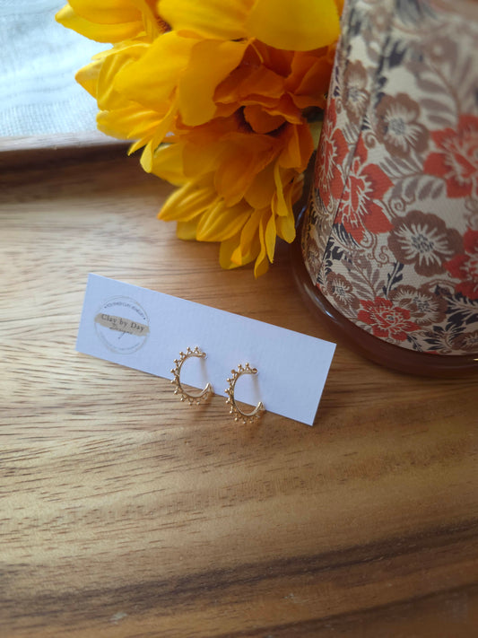 Intricate Gold Hoop