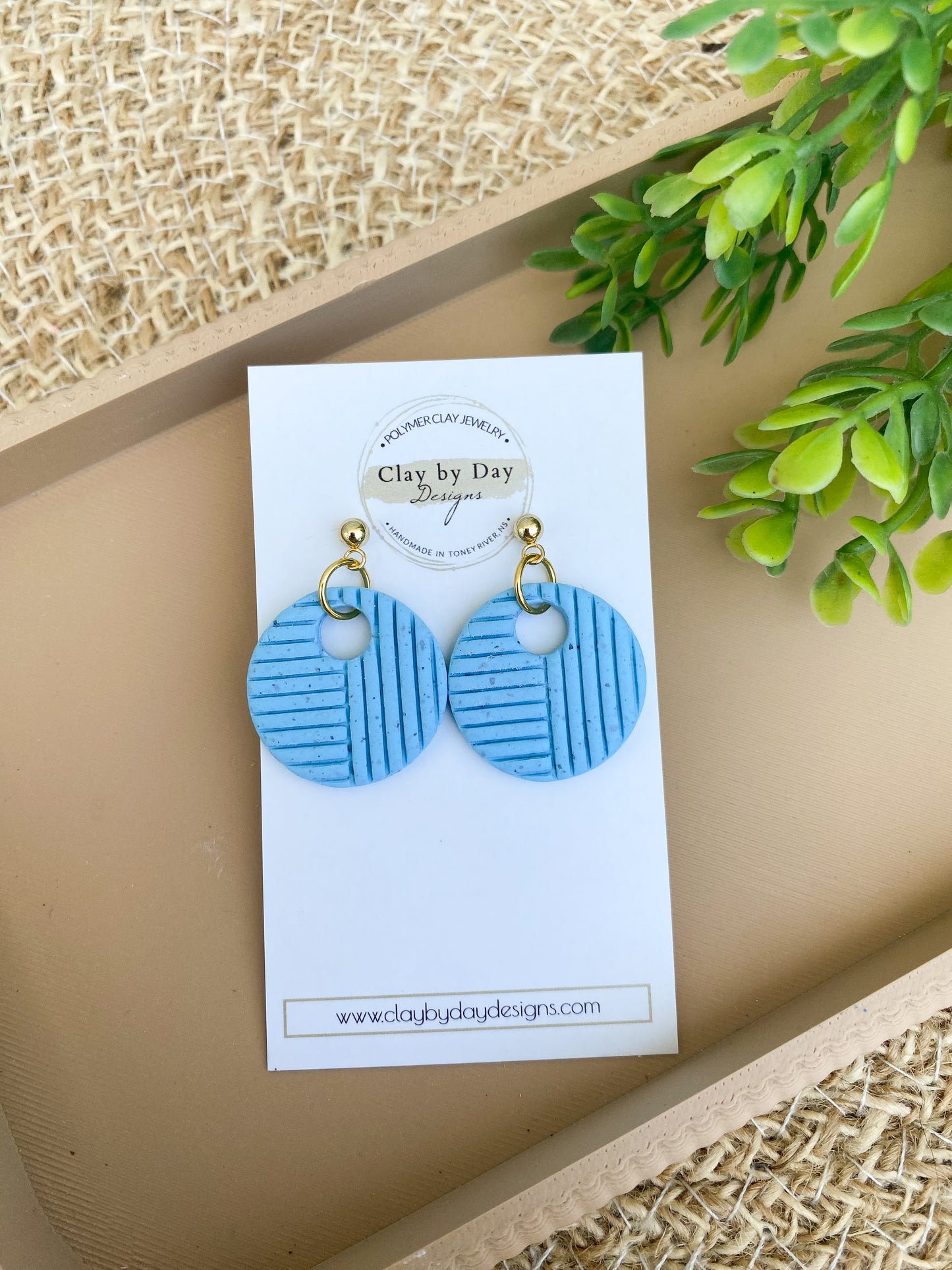 Blue Speckled Dangle