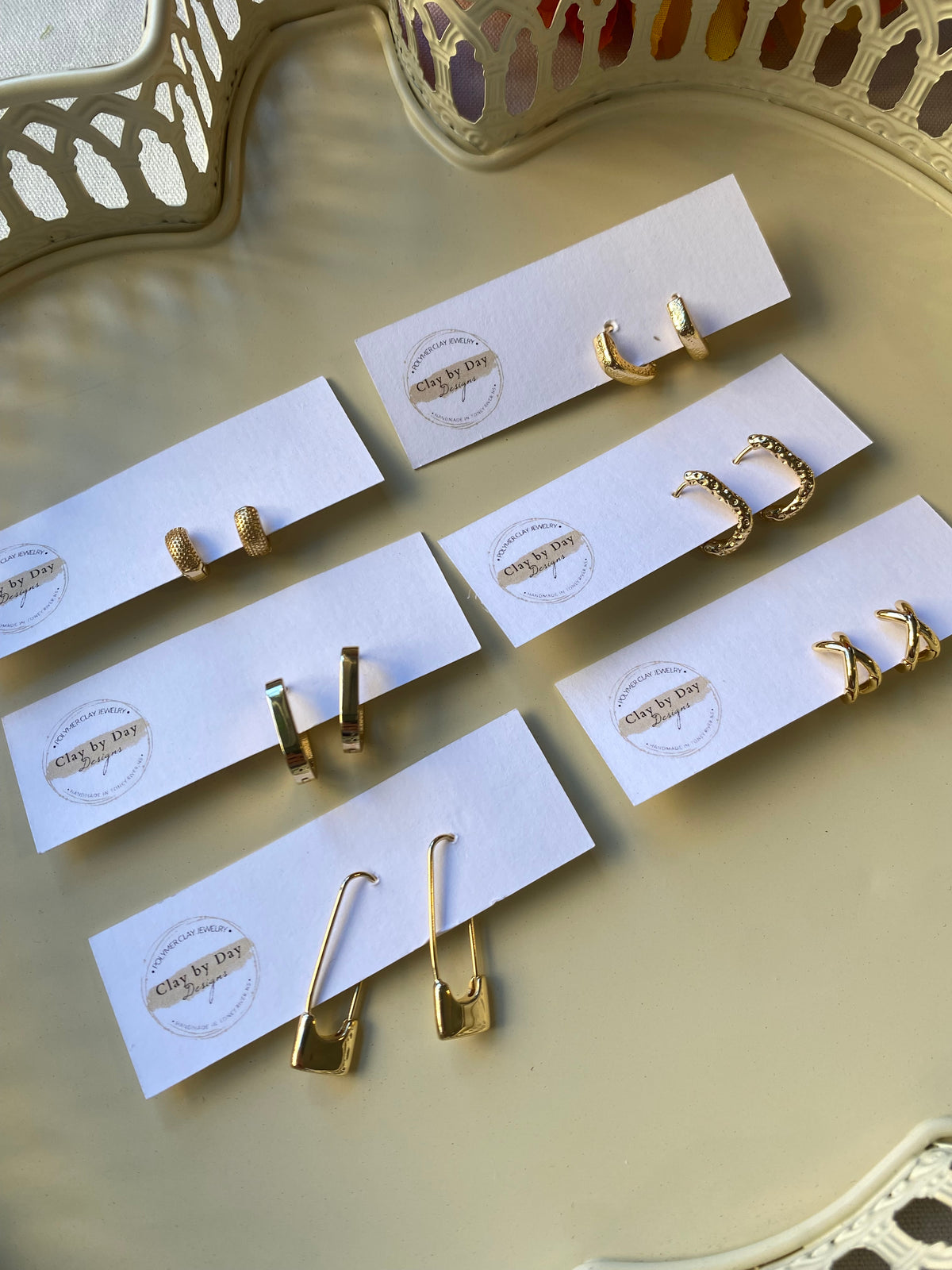 Gold Plated Hoops & Huggies-Lot 1