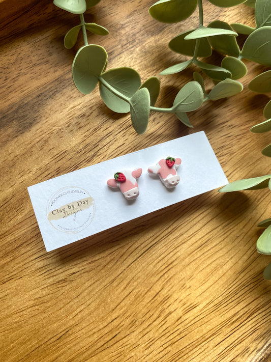 Strawberry Cow Studs