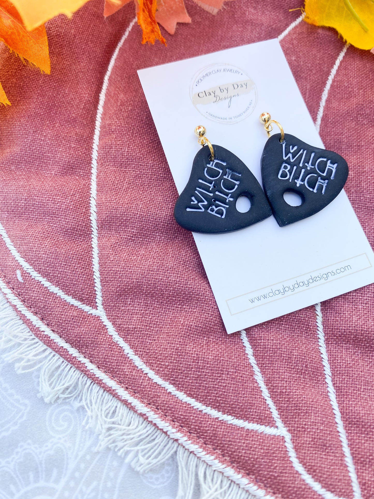 Witch B***h Planchette Dangle Earring