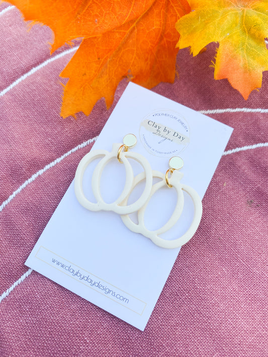 Ivory Pumpkin Dangle Earring