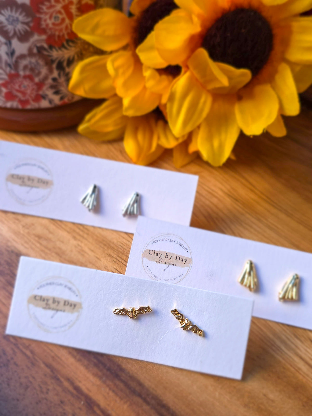 Gold Spooky Studs