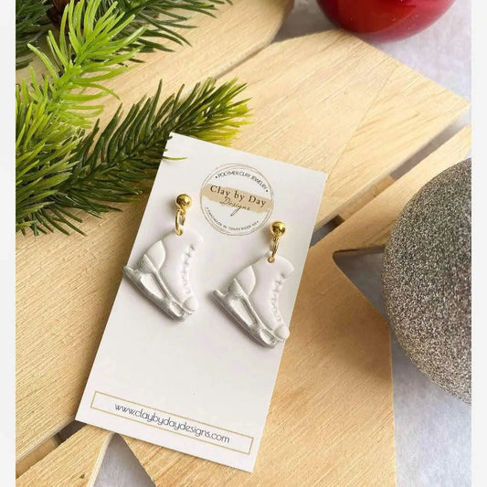 Figure Skate Dangle Earring