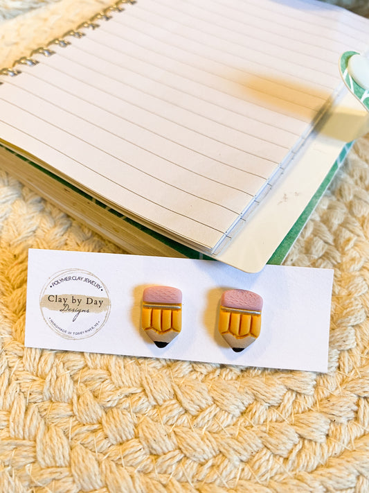 Mini Pencil Stud Earring